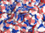 Croatia. Round pin background. Download icon.