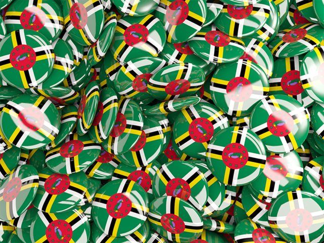 Round pin background. Download flag icon of Dominica at PNG format