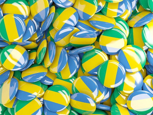 Round pin background. Download flag icon of Gabon at PNG format