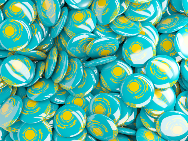 Round pin background. Download flag icon of Kazakhstan at PNG format