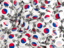 South Korea. Round pin background. Download icon.