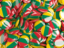Lithuania. Round pin background. Download icon.
