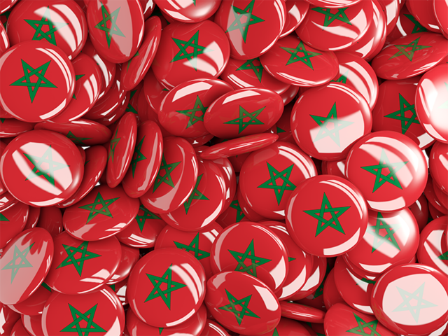 Round pin background. Download flag icon of Morocco at PNG format