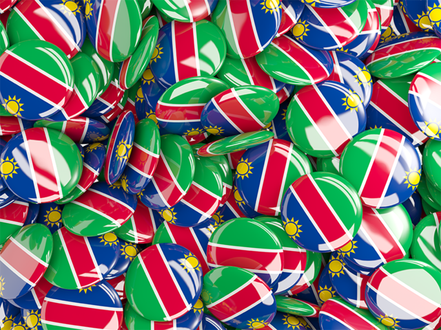 Round pin background. Download flag icon of Namibia at PNG format