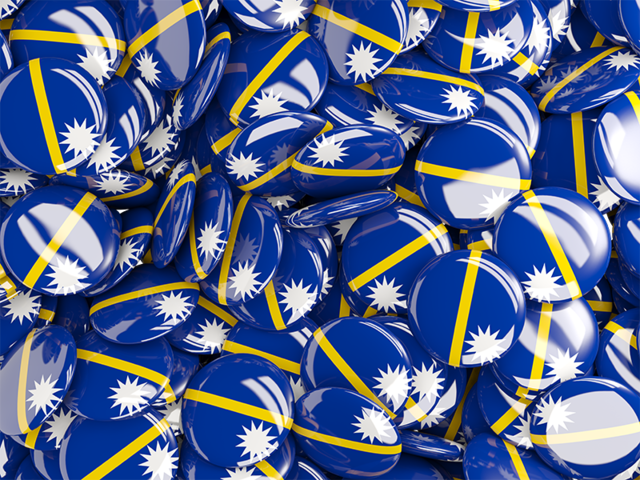 Round pin background. Download flag icon of Nauru at PNG format