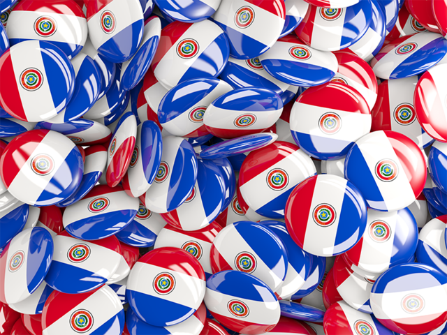 Round pin background. Download flag icon of Paraguay at PNG format