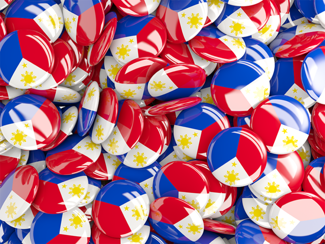 Round pin background. Download flag icon of Philippines at PNG format