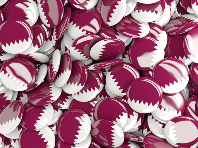 Round pin background. Download flag icon of Qatar at PNG format