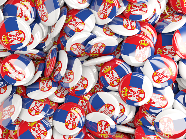 Round pin background. Download flag icon of Serbia at PNG format