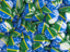 Solomon Islands. Round pin background. Download icon.