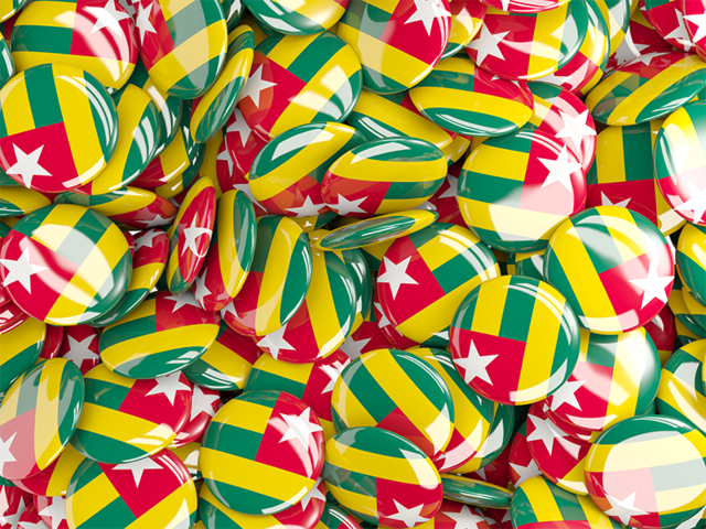 Round pin background. Download flag icon of Togo at PNG format