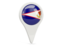 American Samoa. Round pin icon. Download icon.