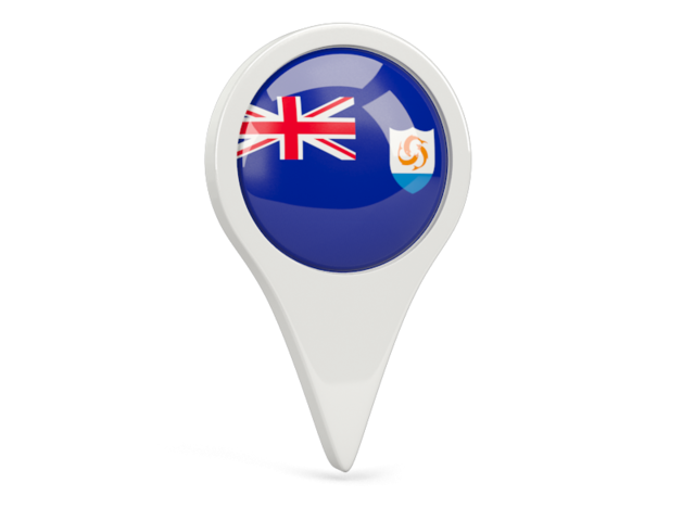 Round pin icon. Download flag icon of Anguilla at PNG format