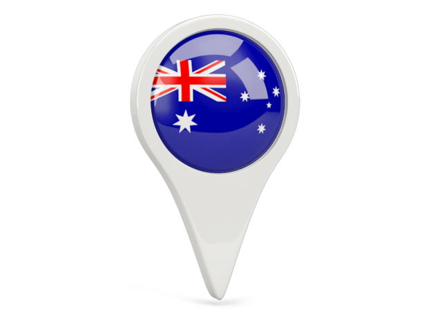 Round pin icon. Download flag icon of Australia at PNG format