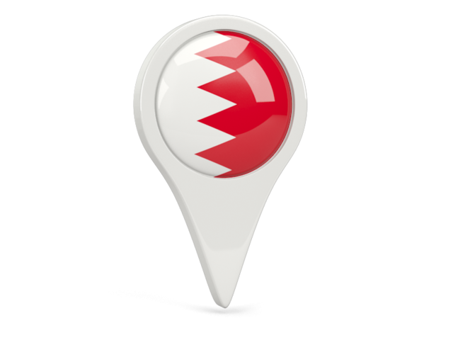 Round pin icon. Download flag icon of Bahrain at PNG format