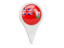 Bermuda. Round pin icon. Download icon.