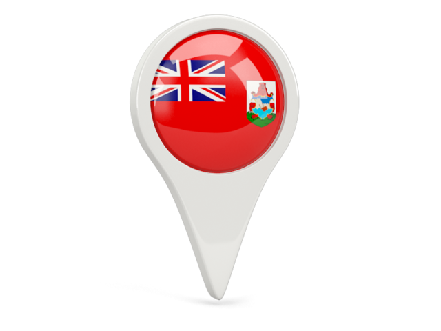 Round pin icon. Download flag icon of Bermuda at PNG format