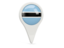 Botswana. Round pin icon. Download icon.