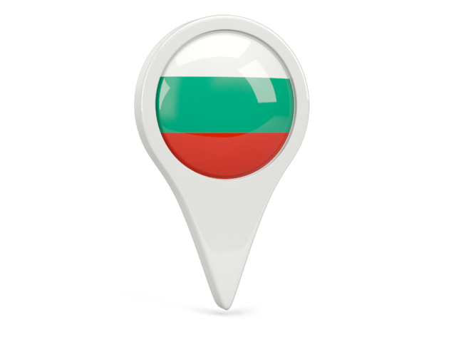 Round pin icon. Download flag icon of Bulgaria at PNG format