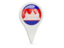 Cambodia. Round pin icon. Download icon.