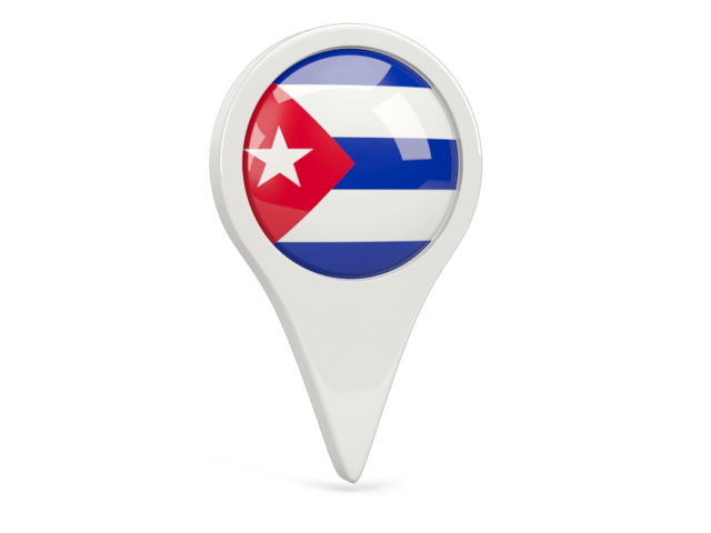 Round pin icon. Download flag icon of Cuba at PNG format