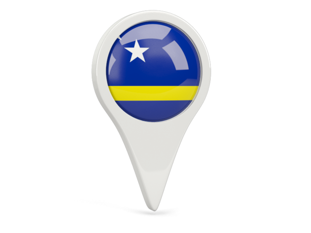 Round pin icon. Download flag icon of Curacao at PNG format