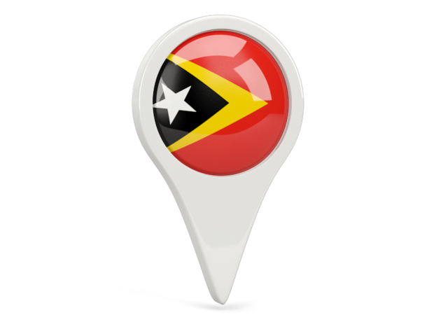 Round pin icon. Download flag icon of East Timor at PNG format