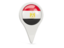 Egypt. Round pin icon. Download icon.