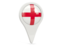 England. Round pin icon. Download icon.
