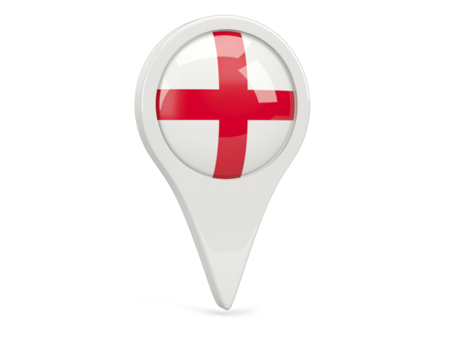Round pin icon. Download flag icon of England at PNG format