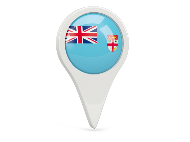 Round pin icon. Download flag icon of Fiji at PNG format