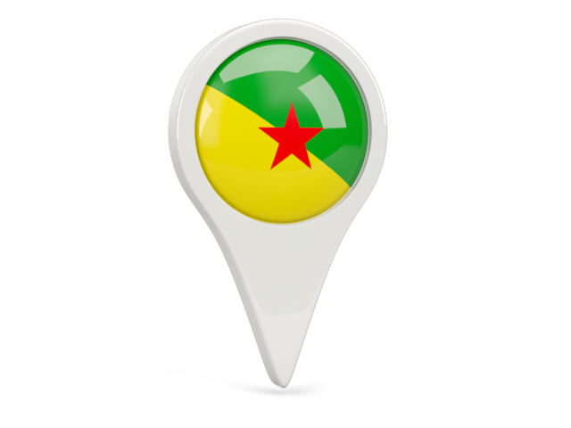 Round pin icon. Download flag icon of French Guiana at PNG format