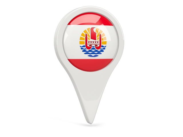 Round pin icon. Download flag icon of French Polynesia at PNG format