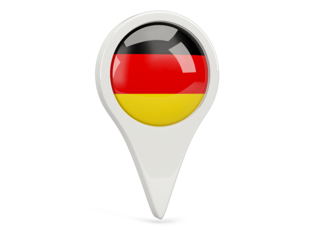 Round pin icon. Download flag icon of Germany at PNG format