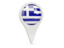 Greece. Round pin icon. Download icon.