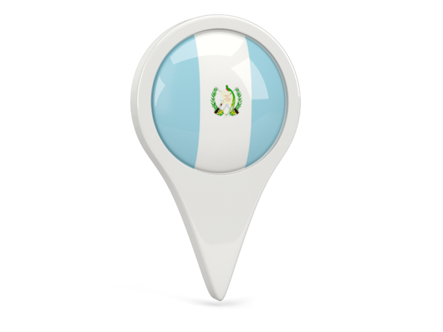 Round pin icon. Download flag icon of Guatemala at PNG format