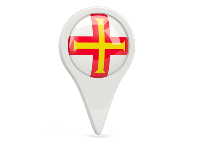 Round pin icon. Download flag icon of Guernsey at PNG format
