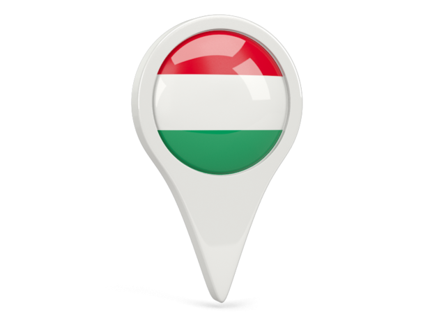 Round pin icon. Download flag icon of Hungary at PNG format