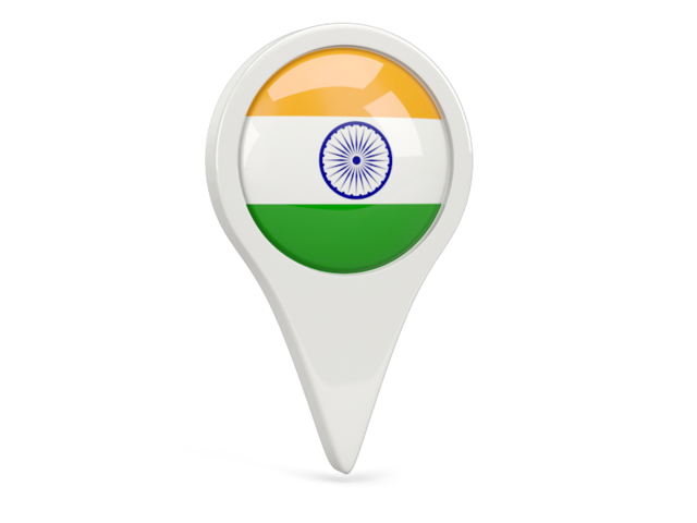 Round pin icon. Download flag icon of India at PNG format