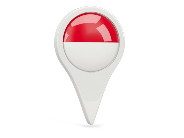 Round pin icon. Download flag icon of Indonesia at PNG format