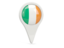 Ireland. Round pin icon. Download icon.