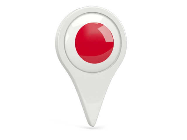 Round pin icon. Download flag icon of Japan at PNG format