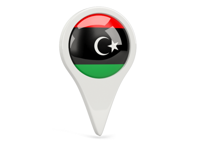 Round pin icon. Download flag icon of Libya at PNG format