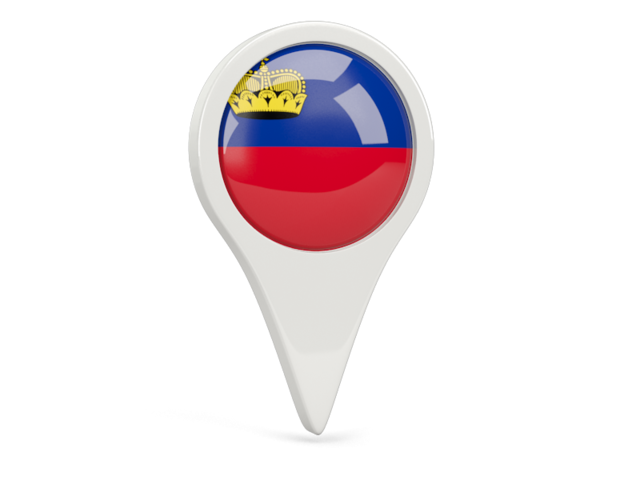 Round pin icon. Download flag icon of Liechtenstein at PNG format