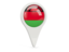 Malawi. Round pin icon. Download icon.