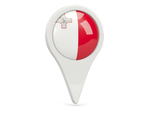 Round pin icon. Download flag icon of Malta at PNG format