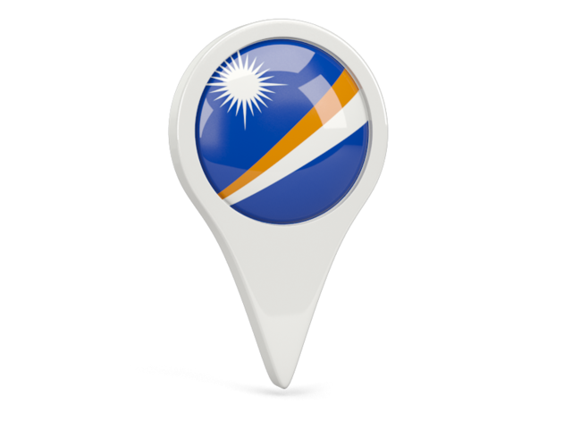 Round pin icon. Download flag icon of Marshall Islands at PNG format