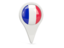 Mayotte. Round pin icon. Download icon.