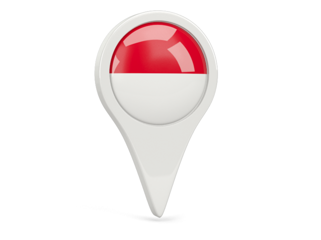 Round pin icon. Download flag icon of Monaco at PNG format