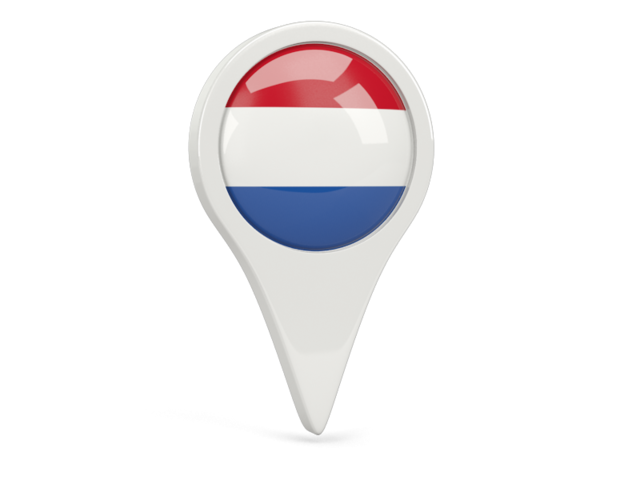 Round pin icon. Download flag icon of Netherlands at PNG format